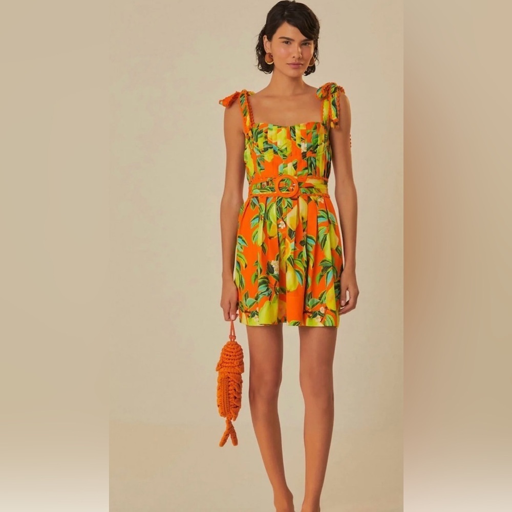 NWT Farm Rio Women's Chic Pears Minidress